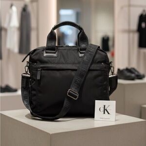 Calvin Klein Black Messenger Bag for Men